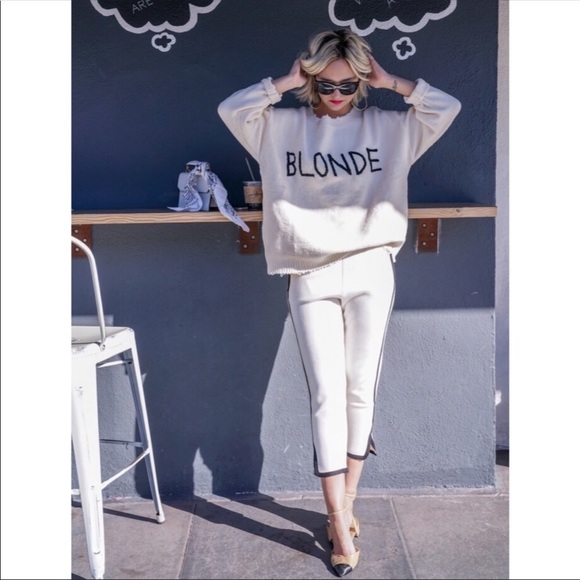 Zara | Sweaters | Zara Blonde Frayed 